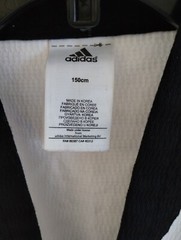 Adidas Taekwondo Oh’s (Uniform) Shirt BlackBelt Club Size 150cm 13-14 Years Old