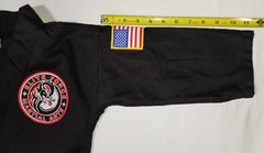 Bold Look Kids Black Gi Top Embroidered V-Neck Jou Jitsu Elite Force Martial Art