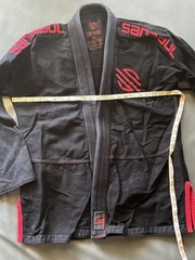 Sanabul Essential Jiu Jitsu BJJ Gi Jacket Size A2 Black Red Martial Arts MMA