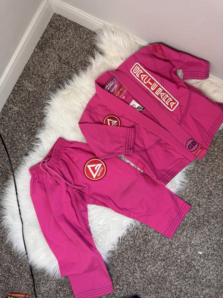 Gracie Barra Girls Pink Jiu Jitsu GI Kimono Y1