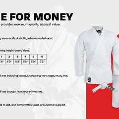 Hawk Sports Karate Uniform with Belt Size 6 Adult