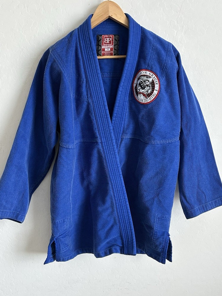Break Point A1 Blue BJJ Gi Relson Gracie Academy Jiu Jitsu Jacket Kimono MMA