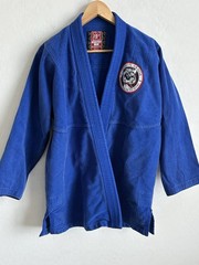 Break Point A1 Blue BJJ Gi Relson Gracie Academy Jiu Jitsu Jacket Kimono MMA