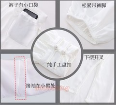Chinese Kung Fu Tai Chi Suit Cotton Shirt+Pants Wushu Uniform Martial art Sets