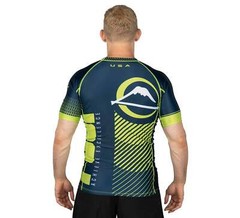 Fuji Match MMA BJJ Jiu Jitsu ShortSleeve Short Sleeve SS Rashguard – Navy Blue