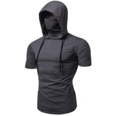 New Mens Ninja shirts Kung Fu Hooded Uniform Martial Arts Tai Chi Tops T-shirt