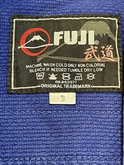 Gi Kimono Ghee Pants Judo Set Jiu Jitsu Karate Blue Scramble Adult 32×32 Large