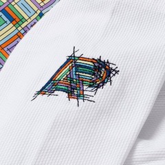 Albino and Preto Batch #108: Stained Glass BJJ Kimono 450 gsm White BJJ Gi