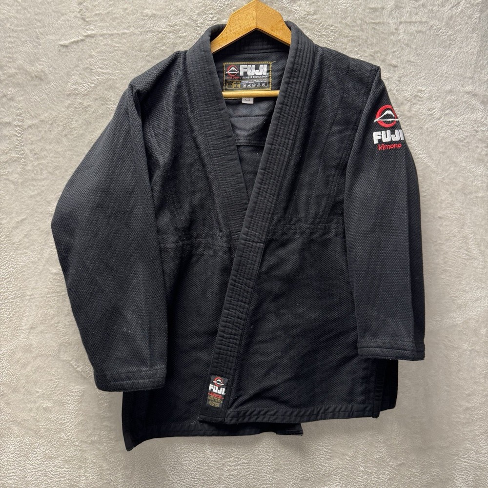 Fuji Kimono Youth C3 Black All Around BJJ Gi & Gear MMA Karate Jiu-Jitsu Judo