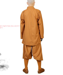 Women Men Buddhist Robes Shaolin Monk Kung fu Suit Cotton Meditation Uniforms