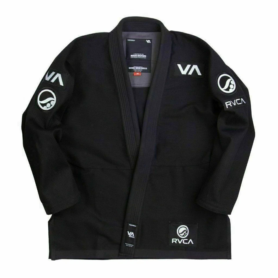 BJJ Gi Shoyoroll RVCA V2 kimono Uniform Batch 60 450 GSM Black **With Bag**