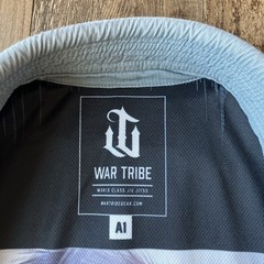 War Tribe Jiujitsu Kimono Gray Blue Warrior Graphic Men’s A1