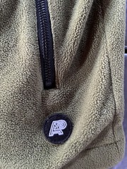Albino & Preto Jacket Mens Medium Green BJJ Fleece Garment Hooded Full Zip