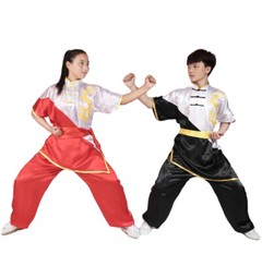 Kung Fu Tai Chi Uniform Martial Arts Suit Changquan Clothes Dragon Embroidery