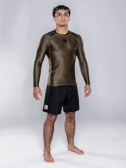 Fuji Baseline 2.0 IBJJF Ranked BJJ LongSleeve LS Rashguard – Military Green