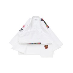 Albino and Preto Fundamental Gi Reserve White BJJ Gi JIU JITSU Kimono 450GSM