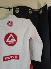 Gracie Barra Equipe Jiu Jitsu Gi Jacket Y6 Kimono White Top Only Size Youth 6
