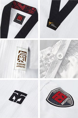 MOOTO BASIC 6 Standard Uniform with Black V-Neck WT Dobok Best Seller