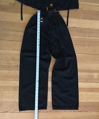 Vintage Martial Arts Uniform KYUKI-DO Black Jacket Pants w/Patches Youth 1/150