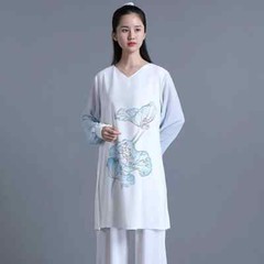 Tai Chi Clothes Women Wushu Clothes Kung Fu Clothes Martial Art Uniform White