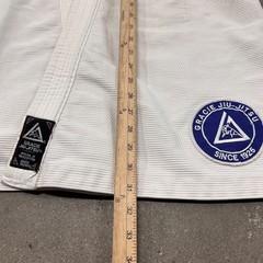 Gracie Jiu-Jitsu Academy Kimono Jacket Mens A2 White Cotton Open Front Uniform