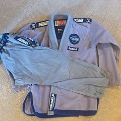 Scramble Osaka BJJ Gi Set Jacket & Pants Gray Adult Unisex Size A3