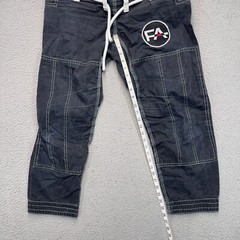 Ferro Academy Gi Pants Adult Size A1 Black Jiujitsu MMA Drawstring Athletic