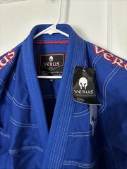 Verus New Blue Red And White Cotton Adult Jiu Jitsu Jacket A2 GLADIUS BRAZILIAN