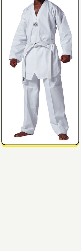 KwonUSA Tae Kwon Do martial art uniform gi size 7 new V-neck