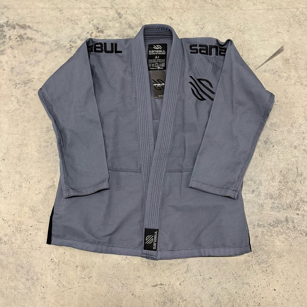 Sanabul Jiu Jitsu Gi A1 Adult Gray Kimono Jacket Top Size 5