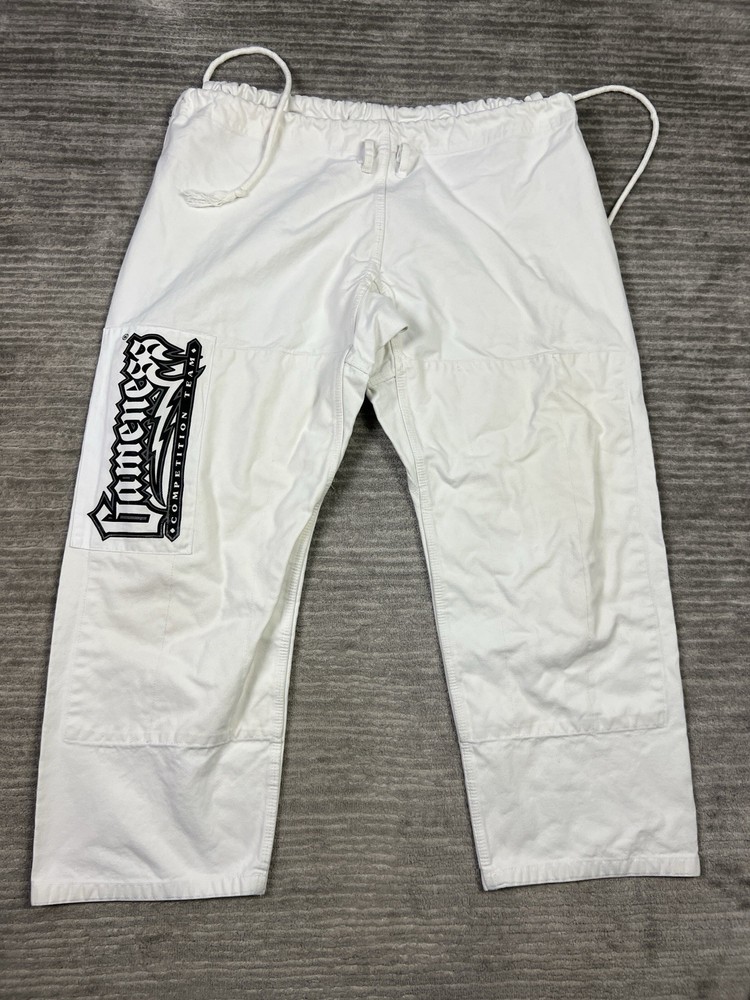 Vintage Gameness Jiu Jitsu Competition Pants Mens Size A4 White