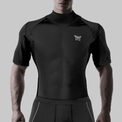 Mooto MMA Men Sports Short Sleeve Rash Guard Boxing Judo Jit Jitsu Gym Fitness