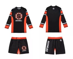 Enforcers Shoyoroll Batch #131 Training Rash Guard LS Bjj No Gi Short Set Kimono