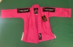 Vector Sports Brazilian Jiu Jitsu Gi Top Sz K0 Gear Up Attila Pink Kids No Belt