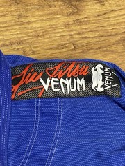 Venum BJJ GI Competitor Single Weave Blue Size A4 Adult Embroidered Patches