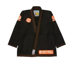 Black BJJ Gi Shoyoroll Ember Competitor JIU-JITSU UNIFROM With Bag 450 GSM