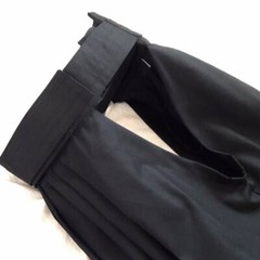 Japanese Hakama with Hook and Loop Fastener – Budo – Aikido – Kendo (Black)