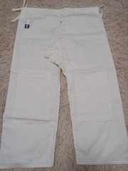Japanese Kendo Gi Jacket Hakama Pants Set Size 3 White With Obi Uniform