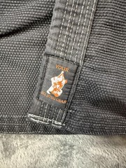 Your Jiu Jitsu Gear Gi Coat Adult Sz A2 BJJ Jacket Top Black 100% Cotton Kimono