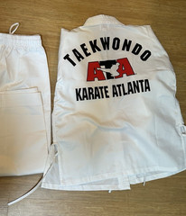NEW ATA World Martial Arts Uniform JACKET/PANTS NO BELT SZ 4 ATLANTA TAEKWONDO