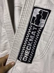 Breakpoint BJJ Gi Jacket A3 White Checkmat Brazilian Jiu Jitsu Top