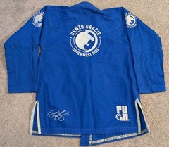 Fuji x Renzo Gracie New York City Jiu Jitsu BJJ Blue GI Jacket Top Adult A1