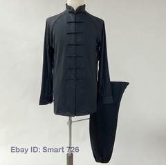 Women Men Tang Kung Fu Suit Outfits Silk Martial Arts Uniform Yoga Tai Chi Sets