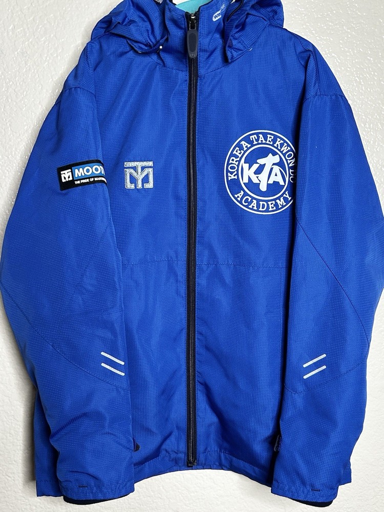 MOOTO Boys / Girls Blue & WhiteJacket Martial Arts Taekwondo Korea Size 130 (00)