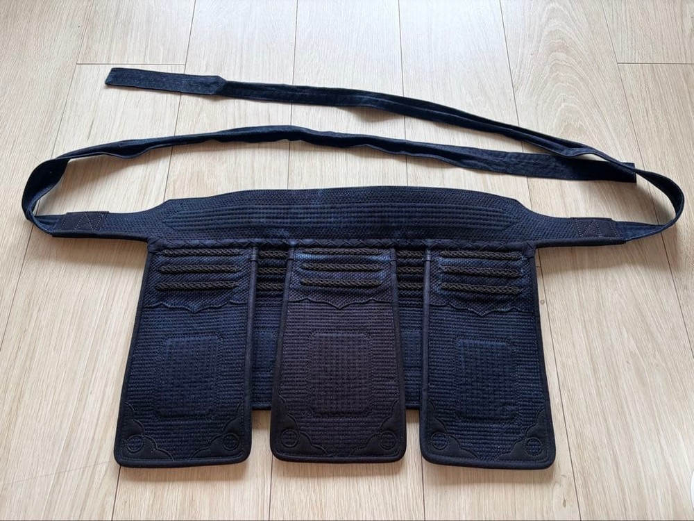 Japanese Kendo Tare Hip Protector Dark Blue Equipment Tools Armor