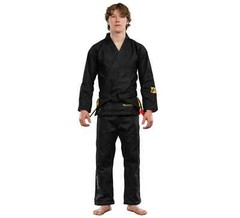Fuji Ultra Lite Lightweight Mens Brazilian Jiu-Jitsu BJJ Gi – Black w/ Yellow