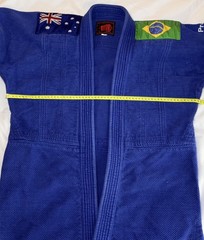 Blue BJJ Gi – Brazilian Jiu Jitsu Uniform with Gracie Barra White Belt & Patches