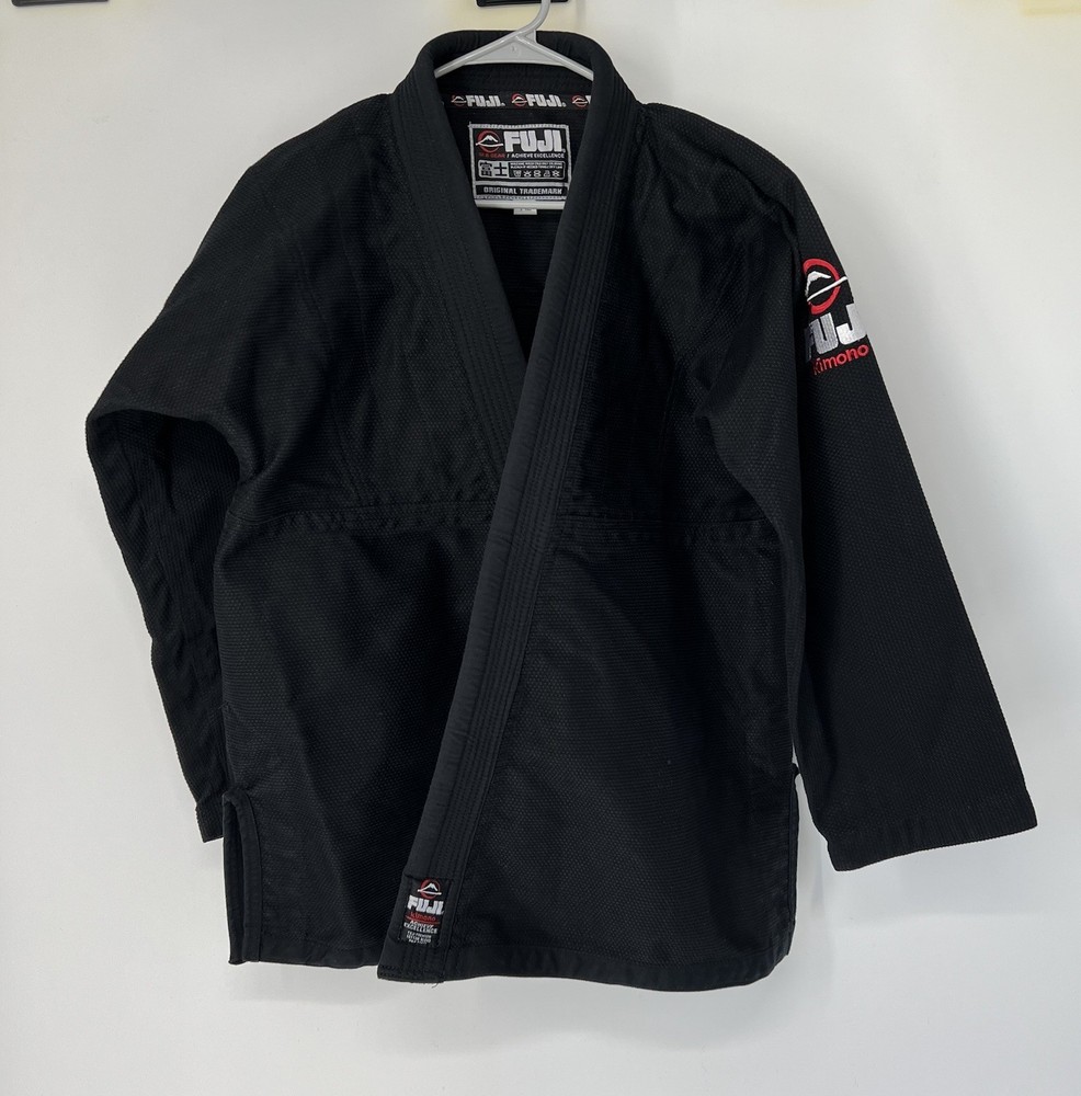 Fuji kimono men’s martial arts size A2 Black Medium Jujitsu
