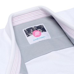 Albino & Preto Sanktuary WHITE BJJ Gi Kimono Limited Edition With Bags