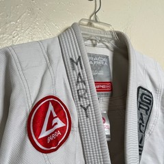 Gracie Barra Gi Top Unisex A3 White Jiu Jitsu BJJ Kimono Uniform